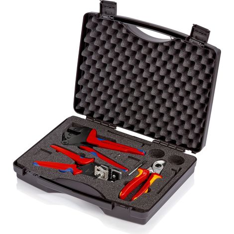KNIPEX 97 91 01 Maleta de herramientas para sistemas fotovoltaicos 1 x 12 12 11, 1 x 95 16 165, 1 x 97 43 200 (1/2)
