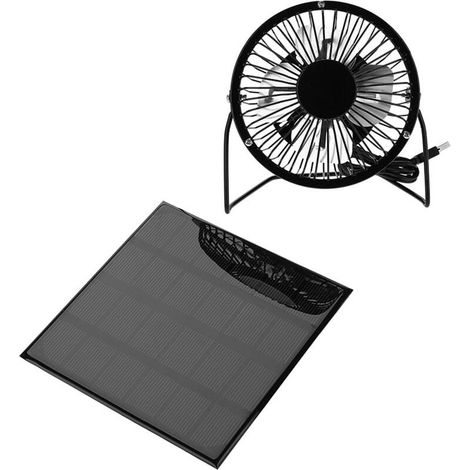 AIPERQ Jeffergarden Accessoire de kit de refroidissement USB pour mini ventilateur portable de panneau solaire extérieur 3W 6V (1/4)