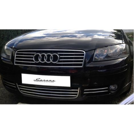 AUDI A3 8P Chromgrill Zierleiste Tuning