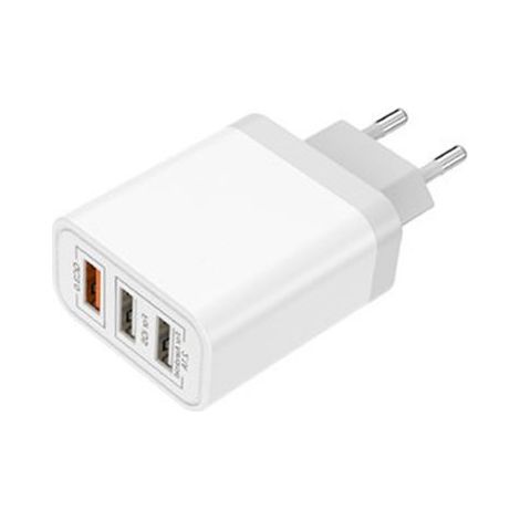 Caricatore 3 Porte USB QC3.0 USB-A 5V 2,1A Ricarica Veloce (1/5)