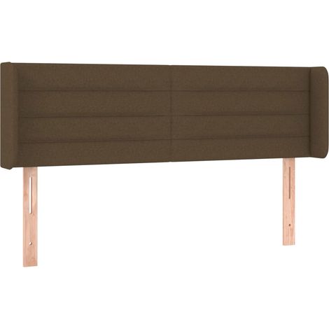 Maison Exclusive - Cabecero de tela gris oscuro 147x16x78/88 cm (1/5)