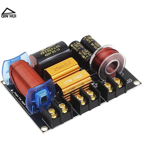 Filtre de croisement pour enceintes de bibliothèque, filtre passe-bas/haute fréquence à deux voies, filtre passe-bas audiophile pour enceintes domestiques, haut-parleur de 6,5 pouces. (1/4)