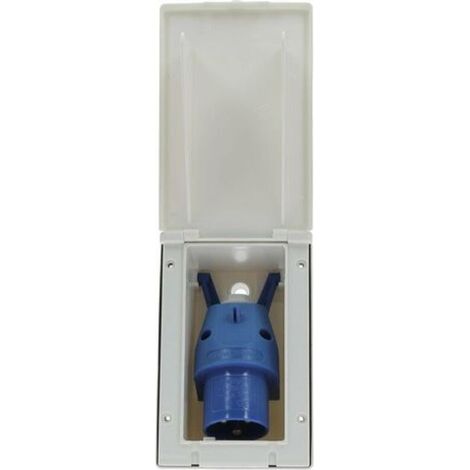 Socle Mâle Encastrable à Fiche Orientable Socle Encastrable Cee17 Blanc