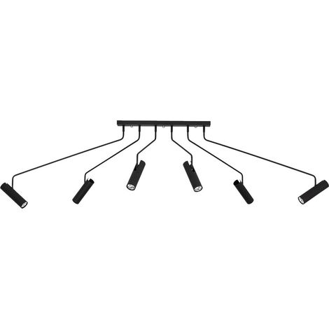 Plafonnier 6xgu10 max 35w ip20 bras orientables metal noir - markslojd - ramus 88840445 88840445 88840445 88840445 (1/3)