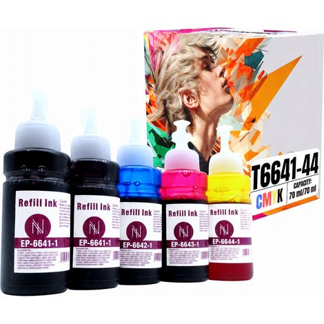 Inkdigo T6641-T6644 Tinte kompatibel mit Epson EcoTank ET2550 ITSL3050 L100 TÜV-zertifiziert (1/5)