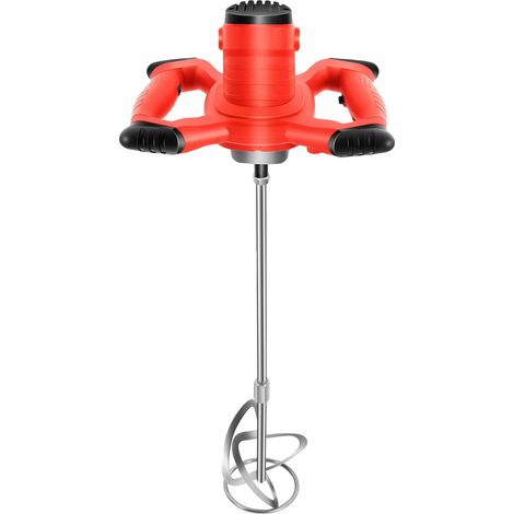 Hormigonera, 1500 W de potencia, 6 velocidades, color rojo, UE (1/2)