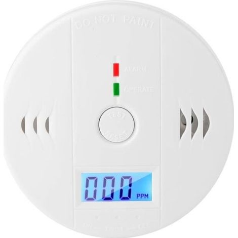 EBTOOLS capteur de monoxyde de carbone Détecteur d\'avertissement de gaz d\'empoisonnement de capteur intelligent de fumée de CO (1/4)