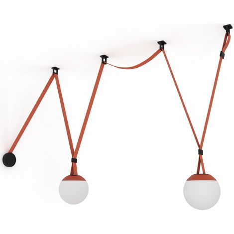 Konfigurierbare Lampe „Axia 5“ - 2 Kugellampen 12W + leitfähiges