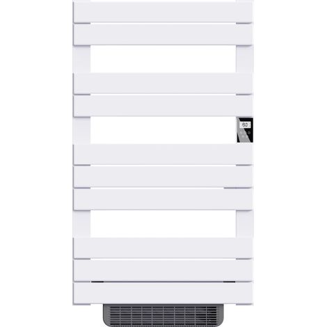 Secador de toallas eléctrico sin líquido con ventilador 500W+1000W Al.108,4xAn60cm Bestherm HANAE blanco (1/5)