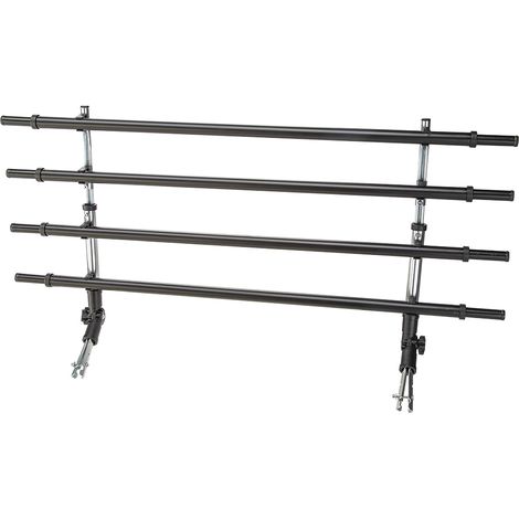 Ferplast DOG CAR SECURITY Séparation universelle pour voiture à fixer aux appuis-têtes. Variante DOG CAR SECURITY - Misure: Min: 82 x 6 x h 32 cm - Max: 141 x 6 x h 43 cm - Noir (1/9)
