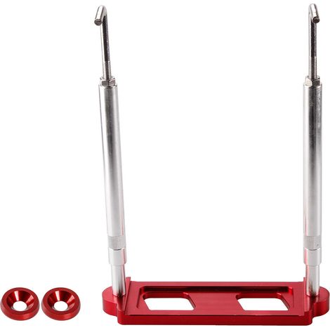 Car modification accessories for Honda Civic battery clamps, battery holders, brackets, stainless steel hooks - Red (1/4)