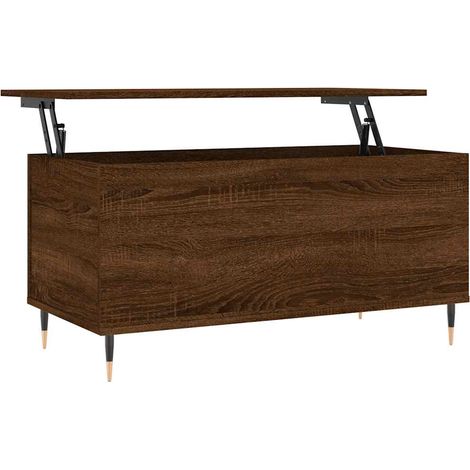 Maison Exclusive - Couchtisch Braun Eichen-Optik 90x44,5x45 cm Ho