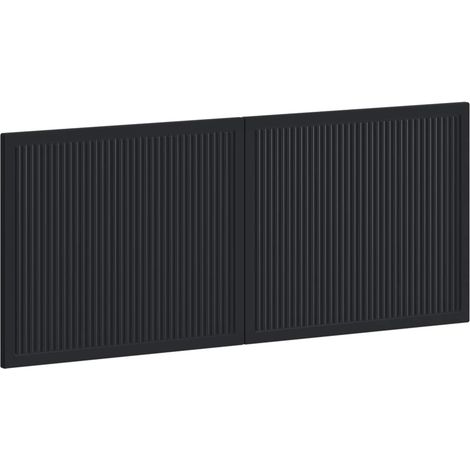 Wall-Mounted Headboard EDE Black Engineered Wood vidaXL (1/5)