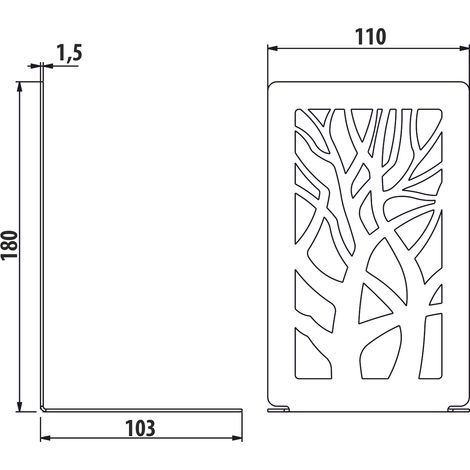 Support AD25, ARBRE, structure noire, (1/2)