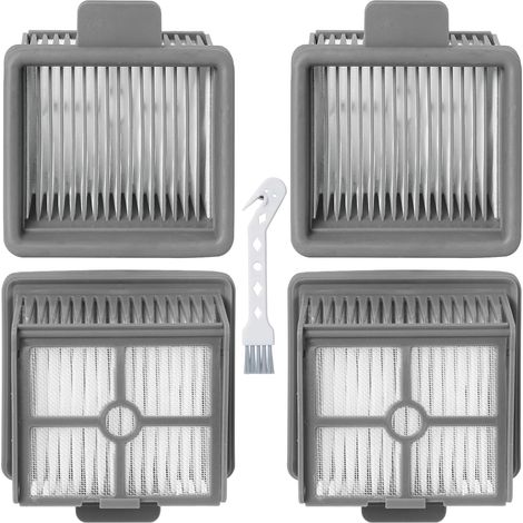 4 HEPA-Filter accessoires de pour Dreame H11 / H11 max / H12 / H12 Core / H11 Core aspirateur eau et poussière,4 filtres + 1 brosse tête d'oie (1/5)