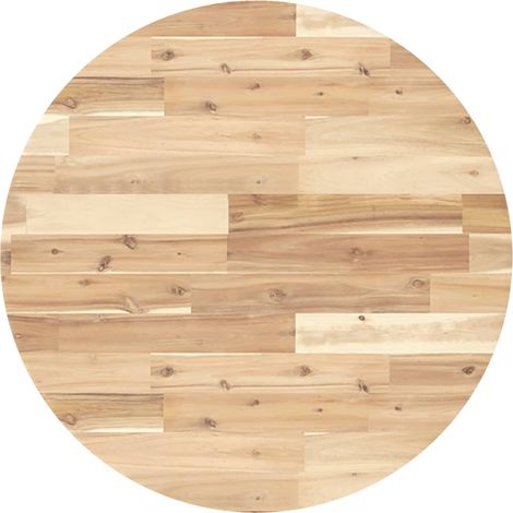Dessus de table  Dessus de bureau  Plateau de table rond Ø70x4 cm bois massif d'acacia