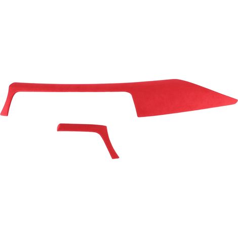 2-teiliger Armaturenbrettbezug aus Wildleder, Lüftungsschlitzverkleidung, passend für 3er BMW F30 F31 F34 und 4er BMW F32 F36 (Rot) (1/5)
