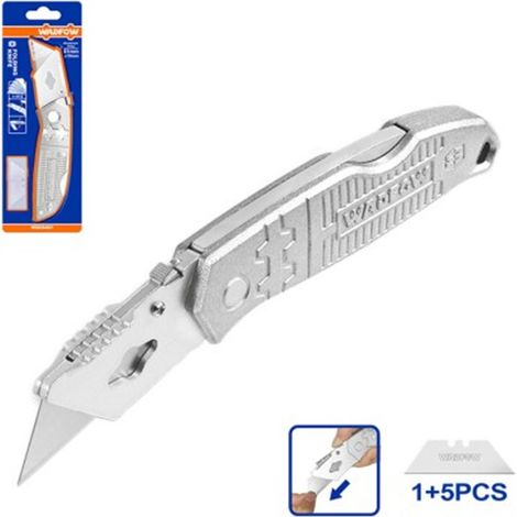 Cutter pliant + 5 lames de rechange WADFOW