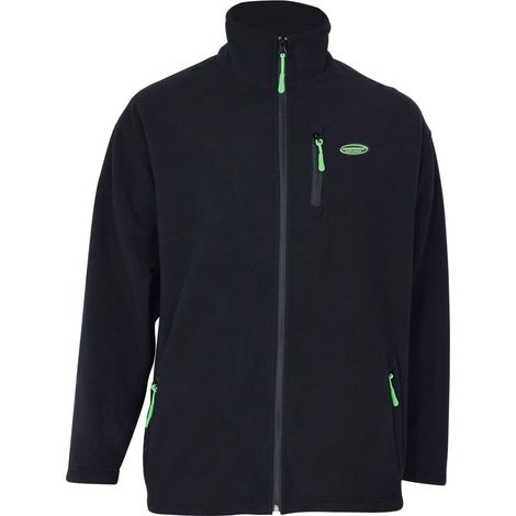 Veste polaire Manufrance - M - Noir et Vert (1/2)