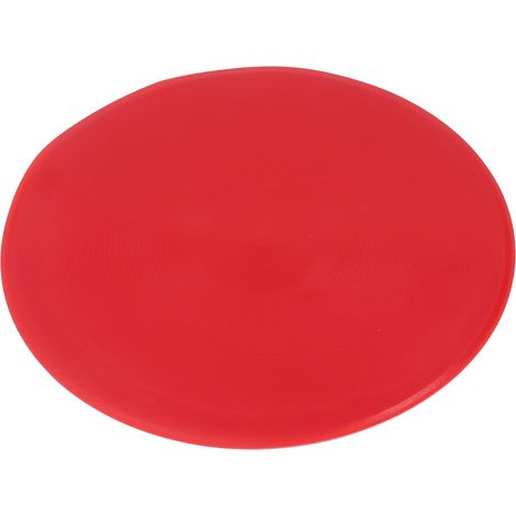 10 disques d'entraînement sportif en plastique, marqueurs de terrain pour football et tennis, lot de 10, couleur rouge vif (1/5)