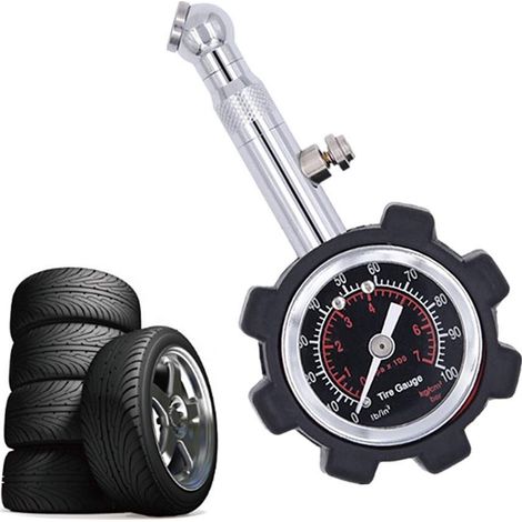 Manomètre numérique de pression des pneus, manomètre pour pneus de voiture, manomètre numérique rouge (1/5)