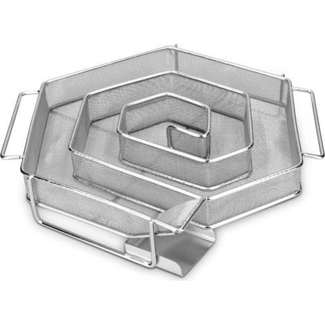 Machine à fumée froide -Four à fumage à froid en acier inoxydable, idéal pour fumer viandes, poissons, fromages, œufs et aliments fumés. Dimensions : 21 x 18 x 4centimètre (1/5)