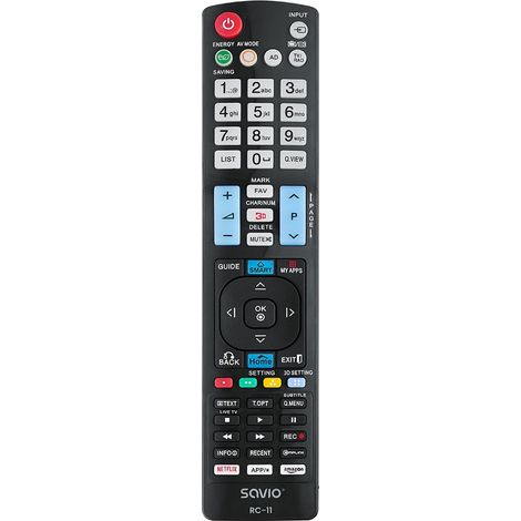 Savio RC-11 remote control IR Wireless TV Press buttons (1/4)