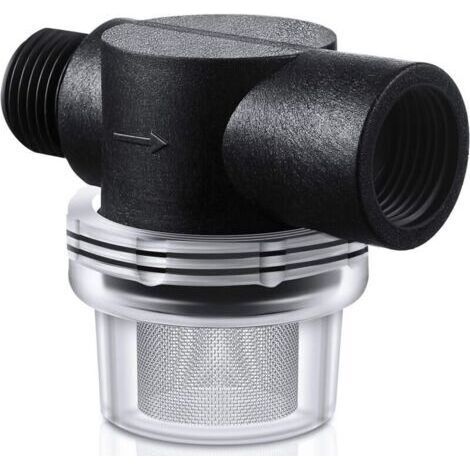 Filtre à crépine de pompe à eau, filtre à crépine de tuyau à visser de remplacement pour camping-car de 1/2 pouce compatible avec les pompes WFCO ou Shurflo (1/4)