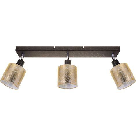 Wandleuchte herman 3xe14 l.54xb.8xh.20cm gold/schwarz