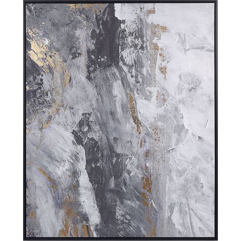 Canvas JESI Abstract Motif 83 x 103 cm Grey (1/5)