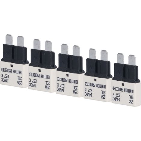 25A E37 Auto T1 Rücksetzbarer Leitungsschutzschalter UL 94V0 Thermoplast ATC ATO 5er-Pack (1/5)