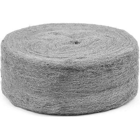 Laine d'Acier 6m, Laine de Fil d'Acier Anti-Souris Laine d’acier Nettoyage Wire Wool pour Nettoyage Polissage Entretien et Finition du Bois, Verre, Métal, Pierre (1/5)