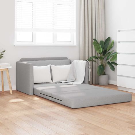 Canapé-Lit,Lit de jour,Lit de repos 110cm Gris nuage tissu (1/5)