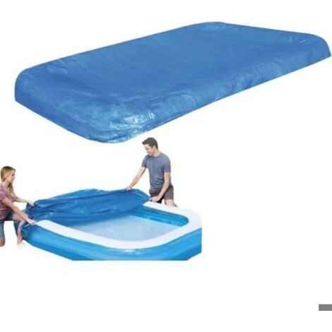 Housse De Piscine Gonflable,Couverture de Piscine,Bâche Pliable Imperméable Anti-Poussière avec Cordon pour Spa, Hiver, Extérieur,