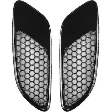 Grille d'aération de capot moteur noir brillant/fibre de carbone pour BMW E90 E91 E92 E93 M3 (1/4)