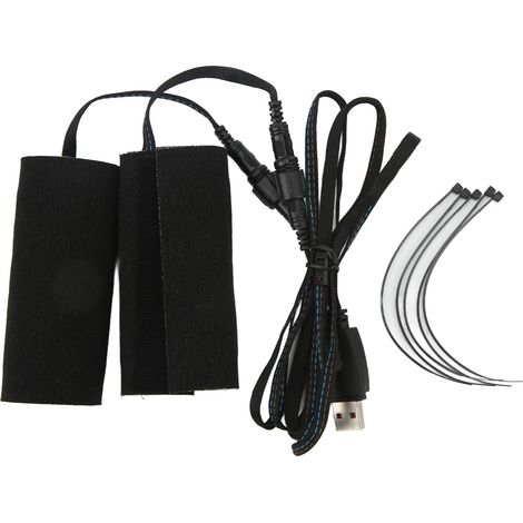 2 pièces Poignées Chauffantes Moto, Fixation par Velcro, IP67 Étanche, Port USB 5V, Pad Chauffant Électrique (1/5)