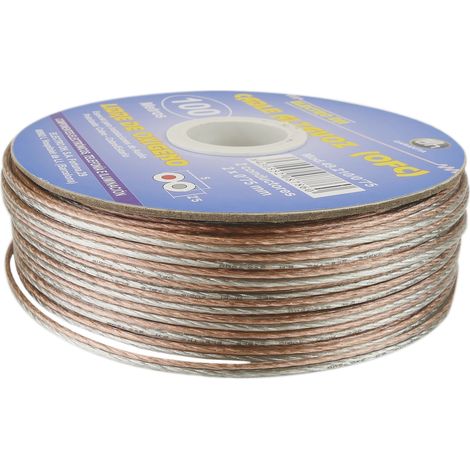 BeMatik - Câble denceinte Oxygen Free bobine 100 m 0,75 mm (1/3)