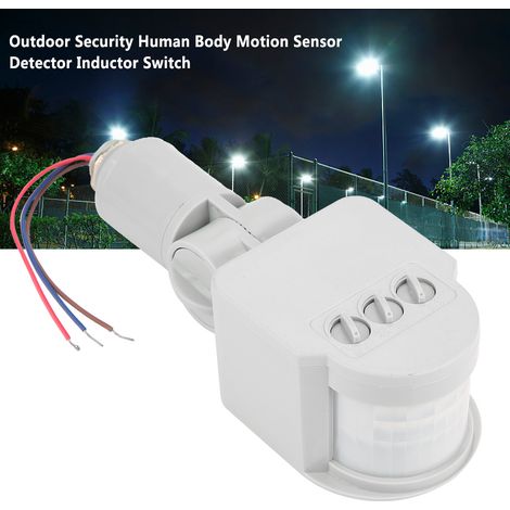 Détecteur de mouvement infrarouge pour projecteur LED, avec inducteur et interrupteur pour projecteur LED. (1/5)