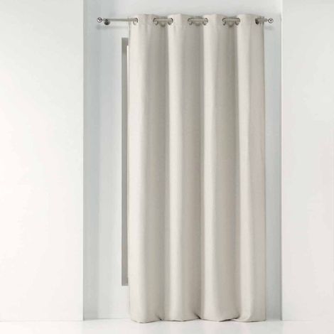 Rideau Occultant "Tramina" 135x240cm Naturel (1/3)