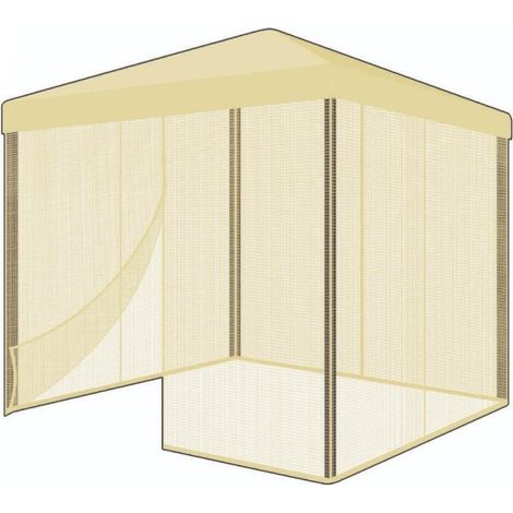 Telo zanzariera in poliestere Avorio GARDEN 300x300x h200 cm (1/5)
