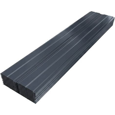 Lot de 6 sous-faces aluminium anthracite – habillage toiture et débords – pose facile – fabrication française