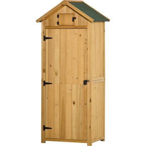 Armoire de jardin 2 portes YAËL bois de sapin (1/5)