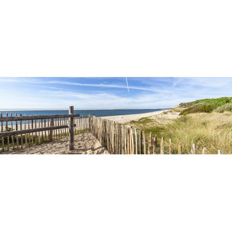 Tableau sur toile dune bassin d'Arcachon 45x135 cm - Impression sur Toile Murale Décorative - Image imprimée en HD sur Toile - Toile sur Châssis en Bois FSC - Fabriqué en France