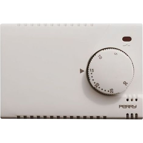 PERRY Termostato elettronico 230V serie “MODULO” con spia - 1TITE301/MC