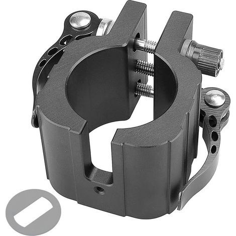 Collier de serrage pliable en alliage d'aluminium avec coussinet pour Zero 8X, 11X, pour Dualtron Thunder et pour scooters électriques Speedual - 79 x 49 mm, 480 g, noir (1/5)