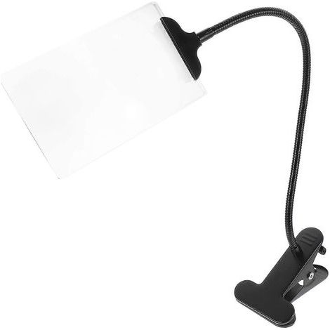 Loupe mains libres, loupe flexible sur support, grande loupe-33.00X11.00X1.20CM-Transparent (1/4)