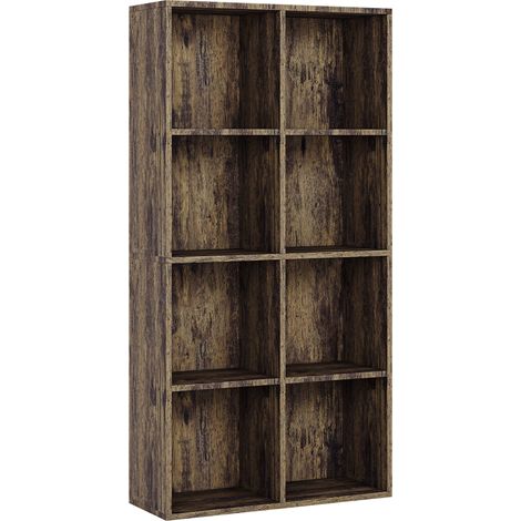8 Cube Storage Unit, Dark Wood (1/5)