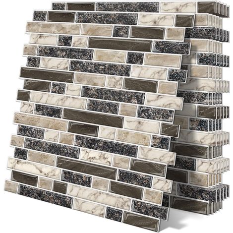 3d Relief Carrelage Adhesif Mural Credence Adhesive Cuisine 10 Pièces (1/5)