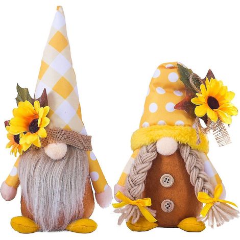 Décoration de Noël naine, 2 pièces d'ornements de lutin Père Noël scandinaves pour une fête nordique à la maison (1/4)