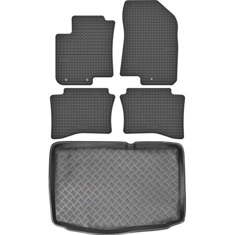 Hyundai i20 II Schrägheck (2014–2020) – SET: Gummifußmatten + Kofferraummatte